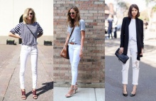 10 ไอเดีย กางเกงยีนส์สีขาวเรียบง่าย..แต่ไม่ธรรมดา