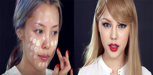 โอว้มายกอตต!! Make-Up เกาหลี เปลี่ยนสาวเอเชียให้เป็นเทเลอร์ สวิฟต์ [ชมคลิป]