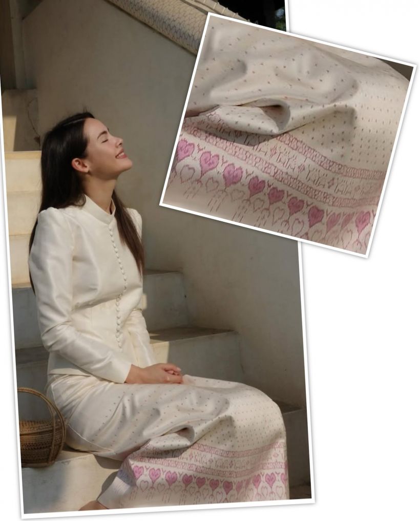 ไม่ธรรมดาผ้าซิ่น ญาญ่า ทอพิเศษออกแบบชิ้นเดียวในโลก