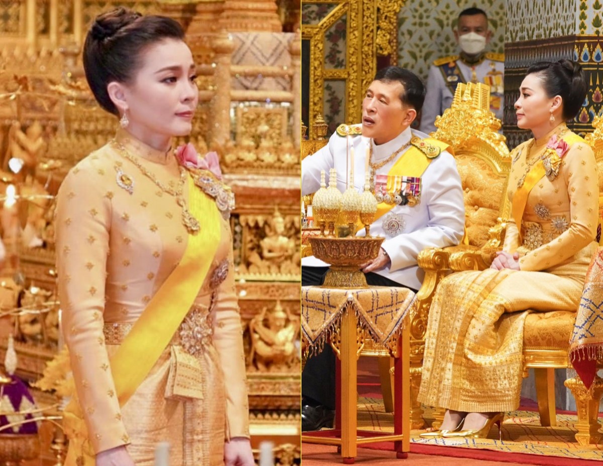 พระฉายาลักษณ์พระราชินีทรงฉลองพระองค์ชุดไทยบรมพิมาน 