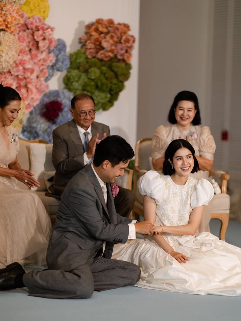 ส่อง2ลุคเจ้าสาว พราว โอลีฟส์ สวยไม่ซ้ำใครออกแบบเองกับมือ