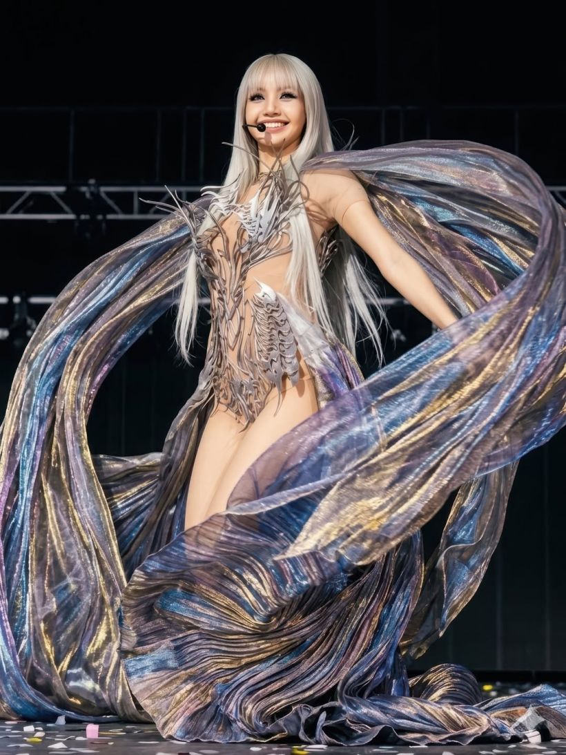 ซูมชุด ลิซ่า ขึ้น Coachella สวยวิบวับ เหมือนหลุดมาจากโลกอนาคต