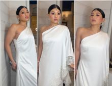 ทรงพระสิริโฉม เจ้าฟ้าสิริวัณณวรีฯ ในฉลองพระองค์ส่าหรีสีขาว