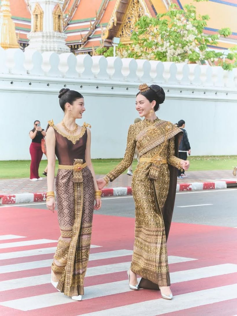 ซูมดีเทลชุดไทยศิวาลัย ใหม่ ดาวิกา ใส่ประกาศศักดาทั่วกรุง