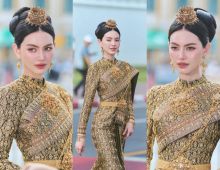 ซูมดีเทลชุดไทยศิวาลัย ใหม่ ดาวิกา ใส่ประกาศศักดาทั่วกรุง