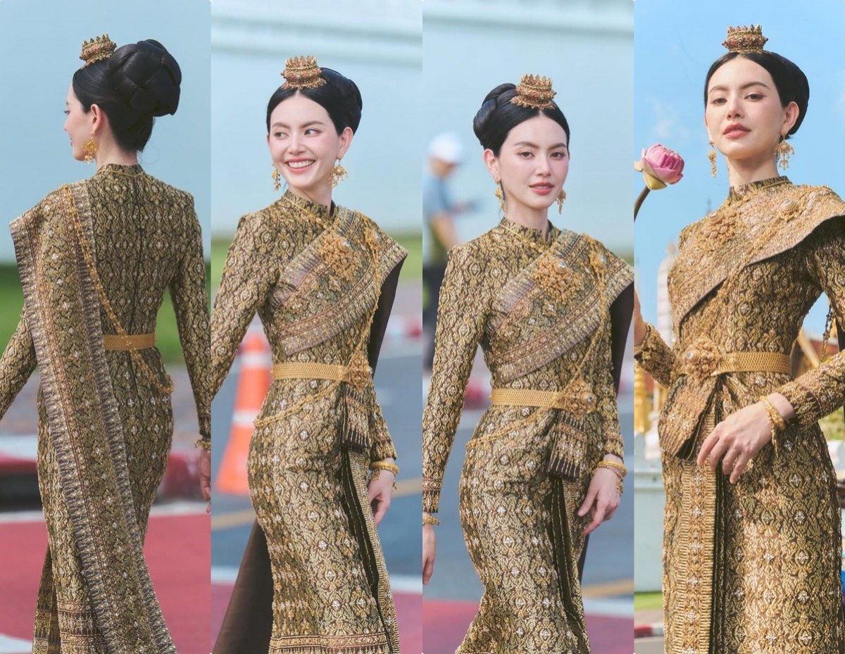 เจาะลุคชุดไทยศิวาลัย ใหม่ ดาวิกา งามสง่าระดับราชนิกูล