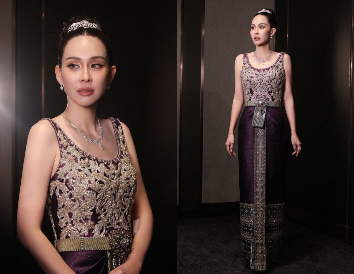 ซูมอินความวิจิตรศิลป์ชุดไทยดุสิต นุ้ย สุจิรา ตัด-ปัก แค่4วัน