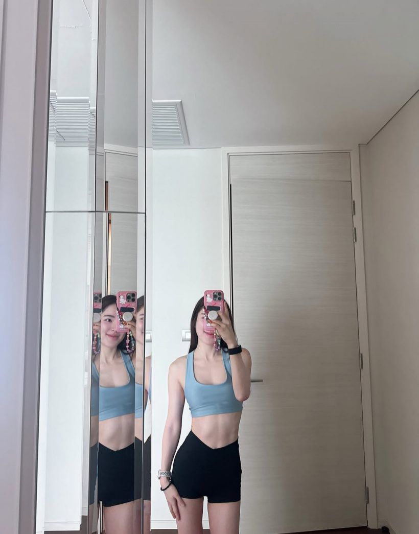 ส่องลุคฟิตเนส ปันปัน ใส่แล้วสวยสับ มองทั้งยิมแน่นอน