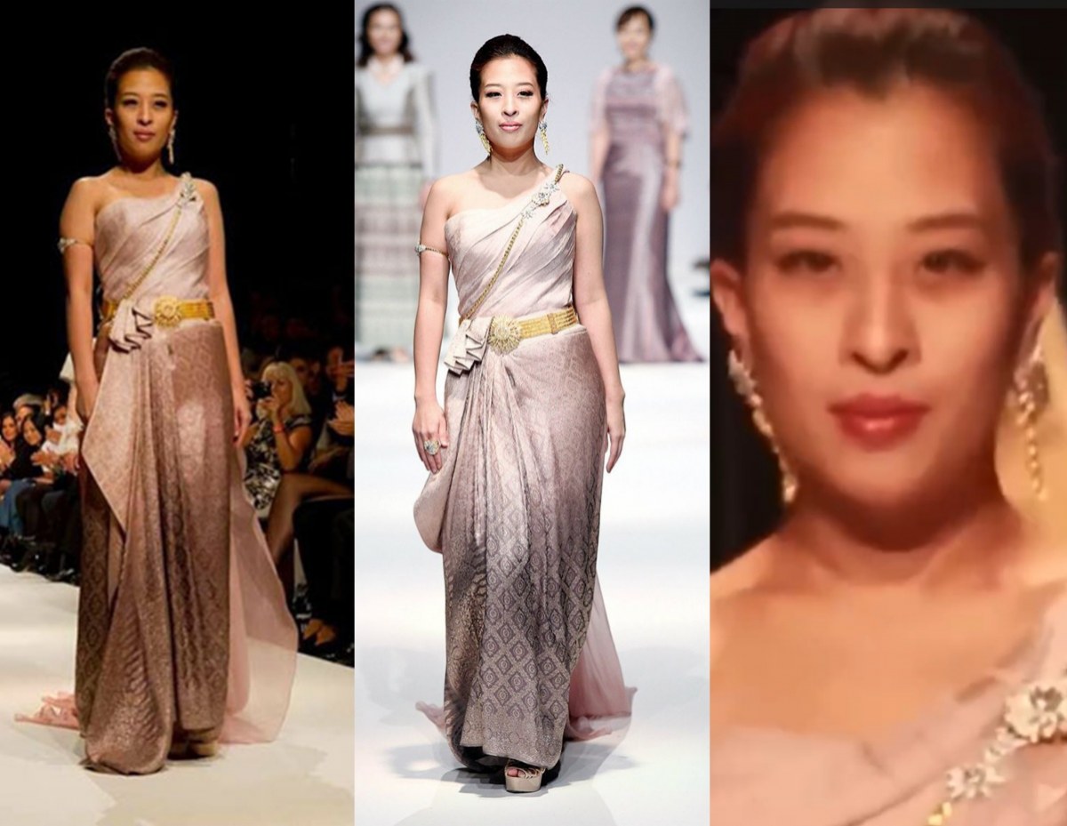 ย้อนชมภาพประวัติศาสตร์! พระองค์ภา ทรงเดินเเบบผ้าไทย บนรันเวย์โลก