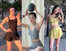 ส่องลุคฟิตเนส ปันปัน ใส่แล้วสวยสับ มองทั้งยิมแน่นอน