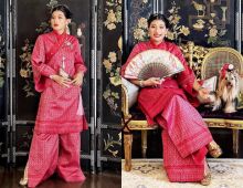 งดงาม เจ้าฟ้าสิริวัณณวรีฯ ฉลองพระองค์ผ้าไหมไทย ในเทศกาลตรุษจีน