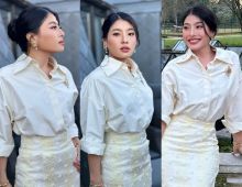 โก้หรูมีคลาส! เจ้าฟ้าสิริวัณณวรีฯ ฉลองพระองค์ผ้าไทย ดีเทลปักมือสุดประณีต