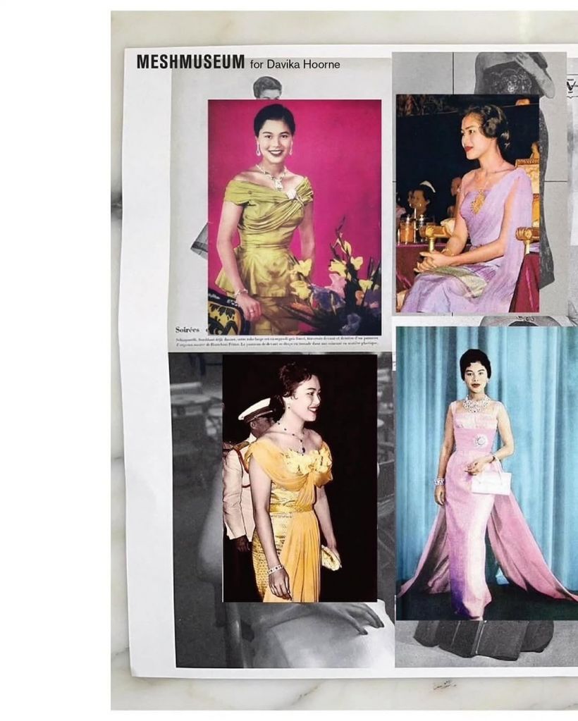 ส่องดีเทลชุดไทยร่วมสมัย ใหม่ ดาวิกา เเรงบันดาลใจจากพระพันปีหลวง