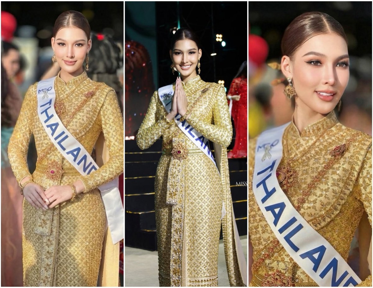 เจาะลุค ชุดไทยศิวาลัย หมูเเฮม ใส่ขึ้นประกวดเวที Cosmo 2025