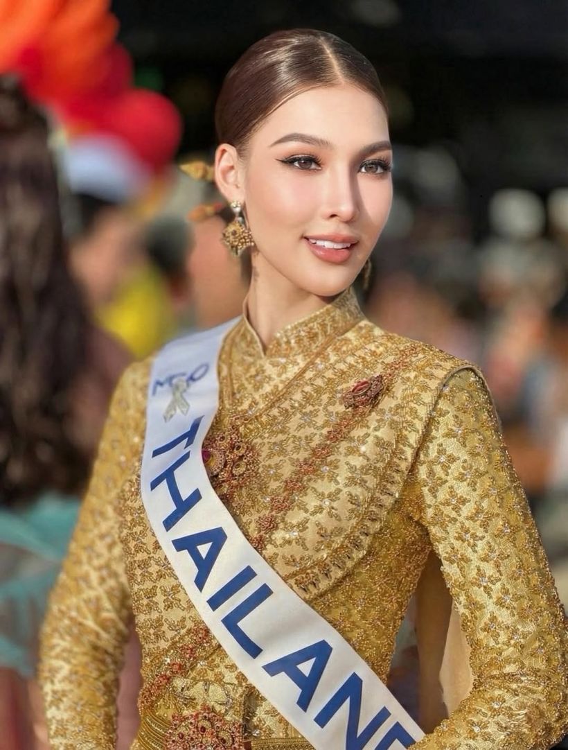 เจาะลุค ชุดไทยศิวาลัย หมูเเฮม ใส่ขึ้นประกวดเวที Cosmo 2025