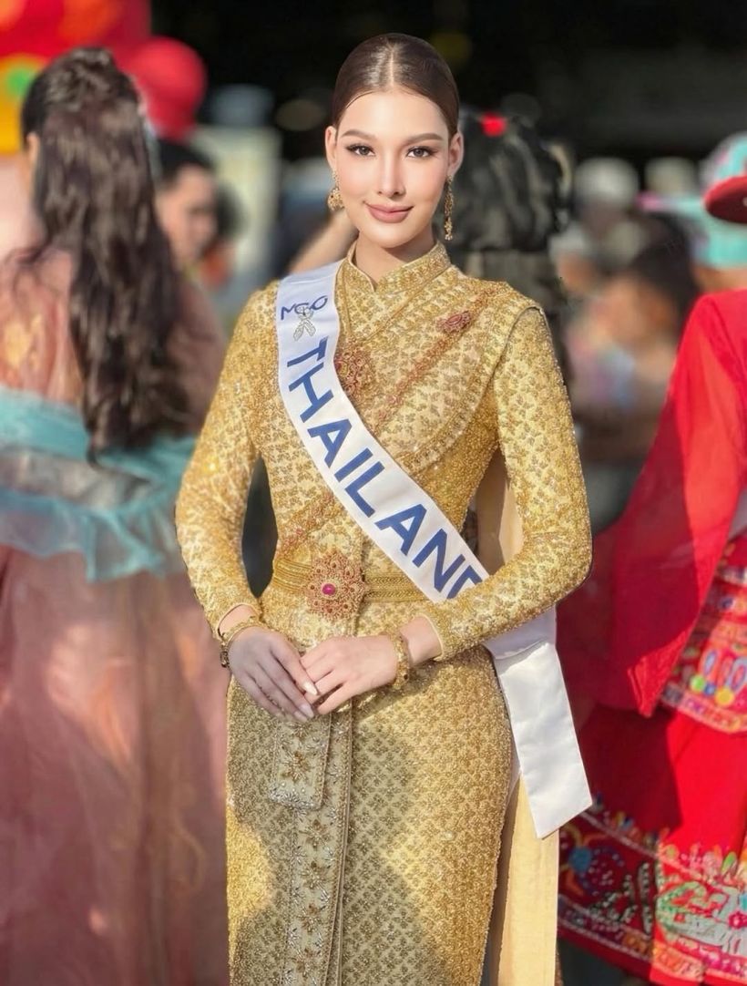 เจาะลุค ชุดไทยศิวาลัย หมูเเฮม ใส่ขึ้นประกวดเวที Cosmo 2025