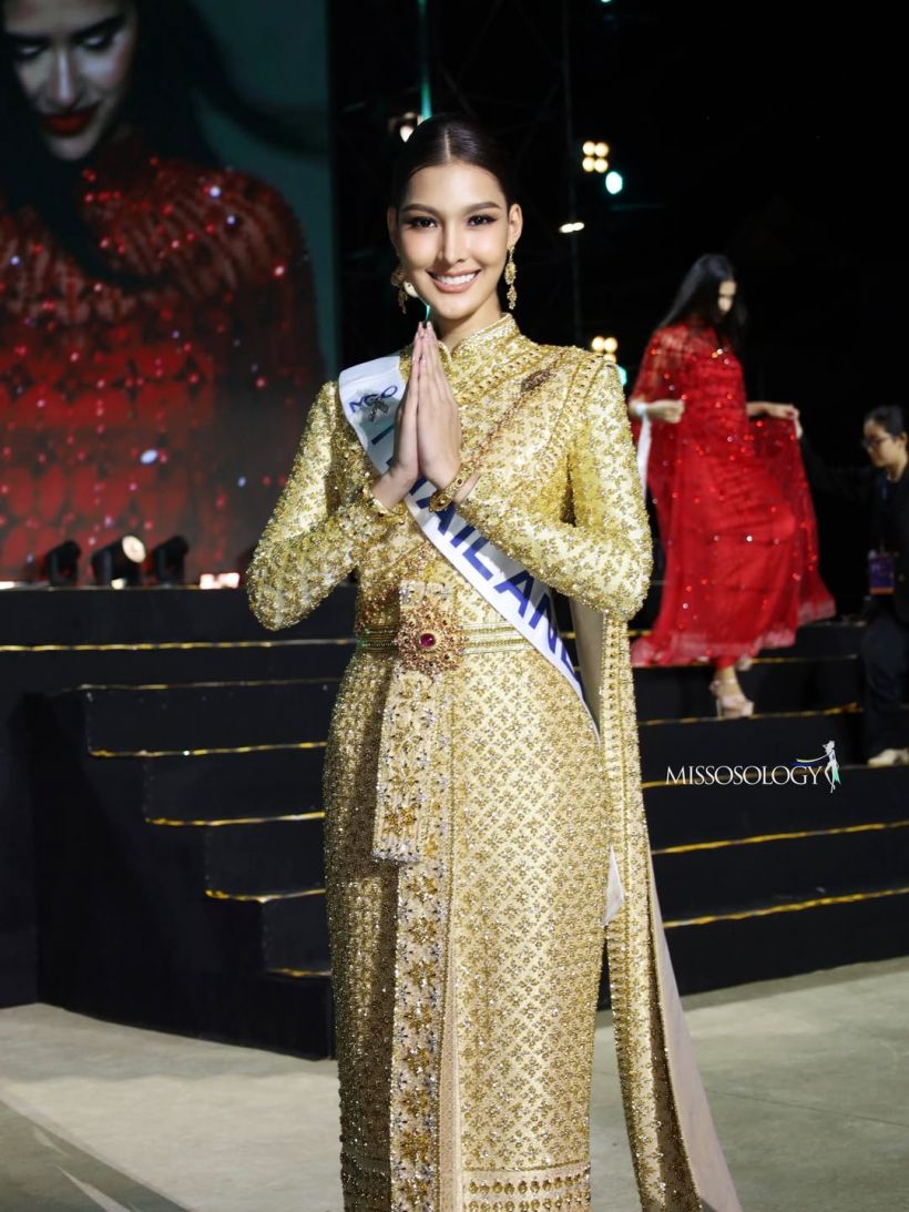 เจาะลุค ชุดไทยศิวาลัย หมูเเฮม ใส่ขึ้นประกวดเวที Cosmo 2025