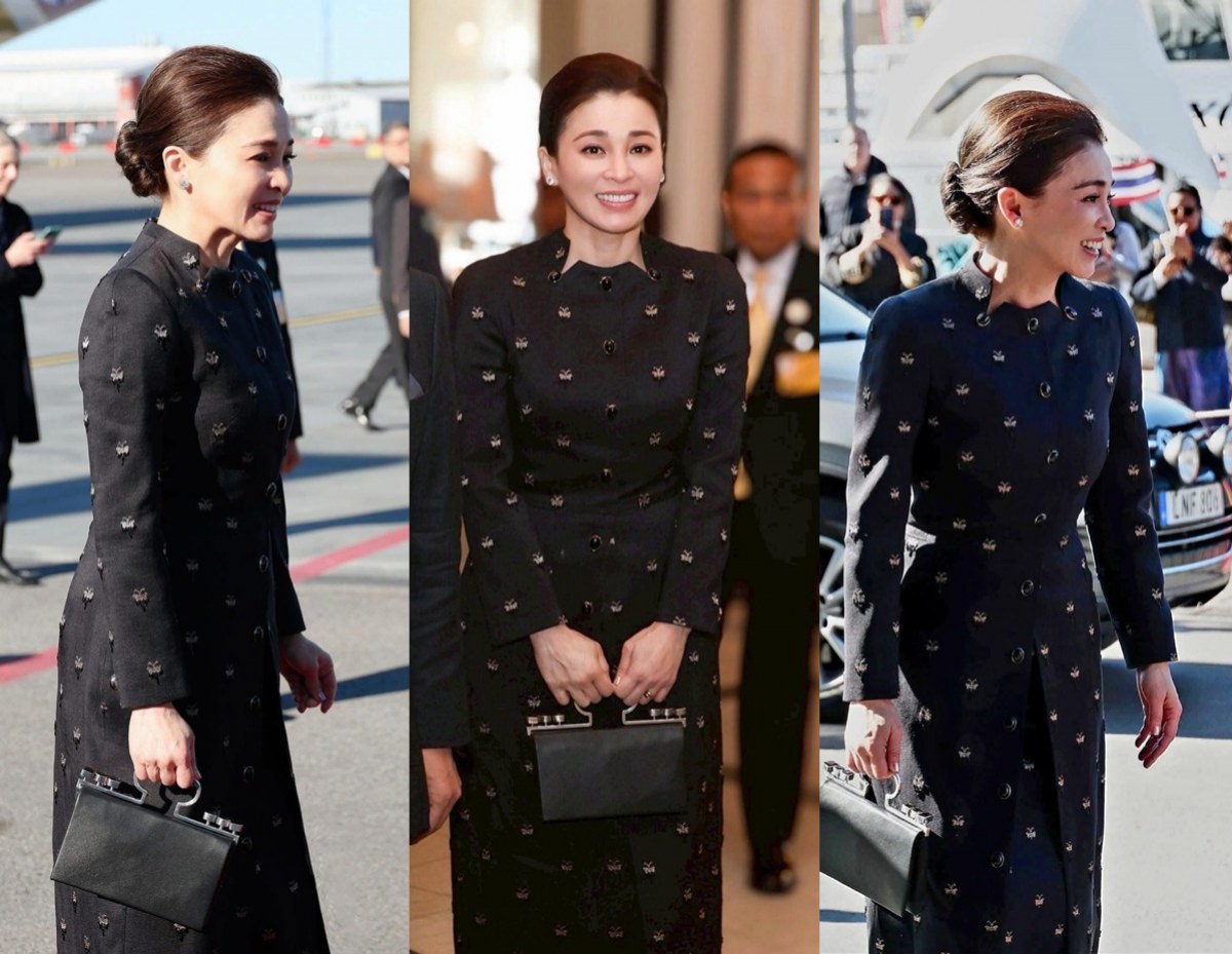 พระราชินีฉลองพระองค์ผ้าไหมลำพูนสง่างาม เสด็จฯ เยือนสวีเดน