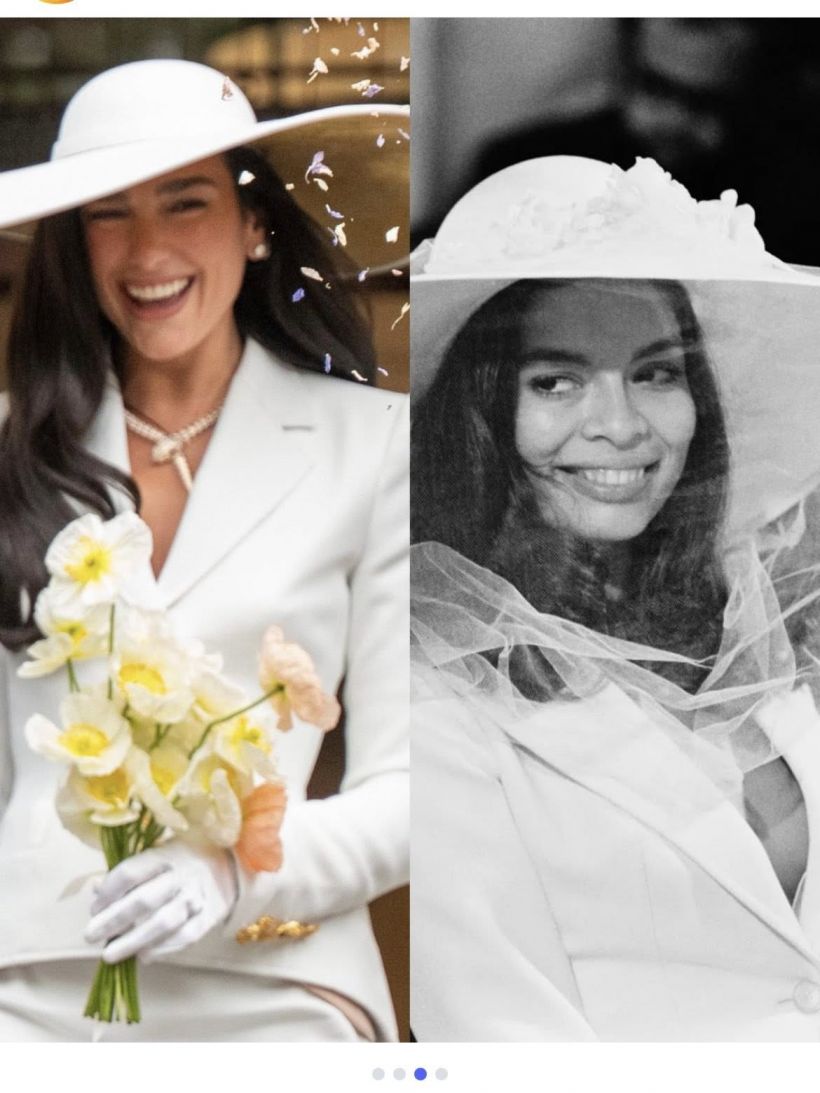 Dua Lipa เสิร์ฟแฟชั่นวิวาห์สุดปัง สื่อต่างประเทศยกนิ้วให้