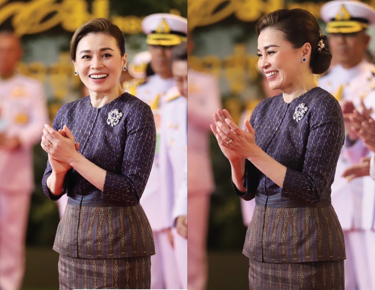 พระราชินีฉลองพระองค์ไทยสากล ทรงพระสิริโฉมงามยิ่ง