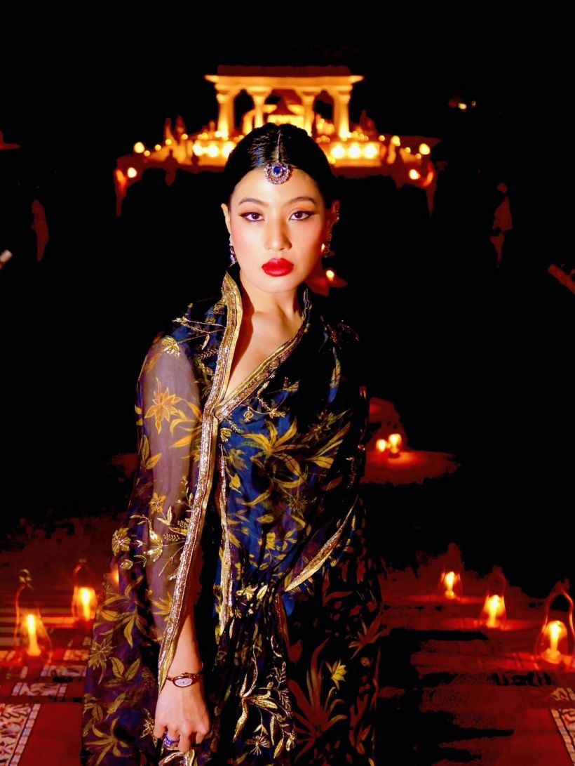 เจ้าฟ้าสิริวัณณวรีฯ ทรงฉลองพระองค์ส่าหรีร่วมสมัย