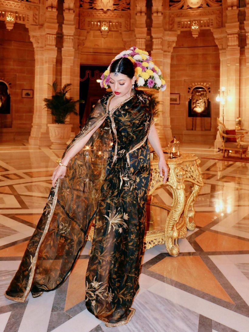 เจ้าฟ้าสิริวัณณวรีฯ ทรงฉลองพระองค์ส่าหรีร่วมสมัย