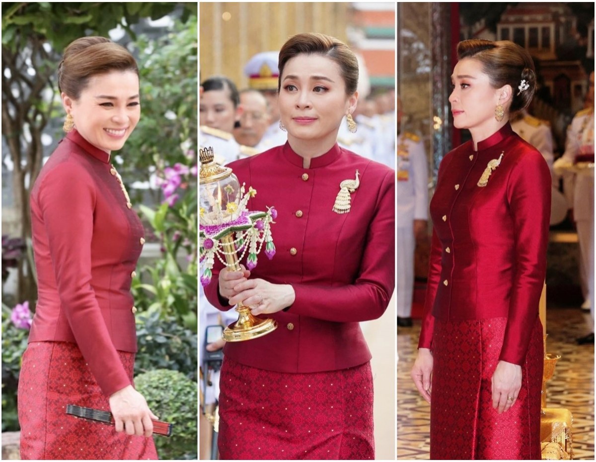 งามสง่าเกินบรรยาย! พระราชินีใน ชุดไทยอมรินทร์