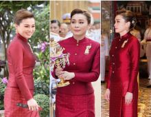 งามสง่าเกินบรรยาย! พระราชินีใน ชุดไทยอมรินทร์