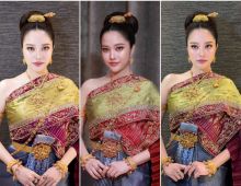 งดงามราวต้องมนตร์ ฟรีน สโรชา ฉายออร่าในชุดไทยจักรพรรดิ