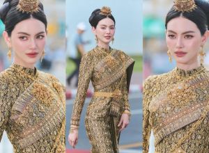 ซูมดีเทลชุดไทยศิวาลัย ใหม่ ดาวิกา ใส่ประกาศศักดาทั่วกรุง